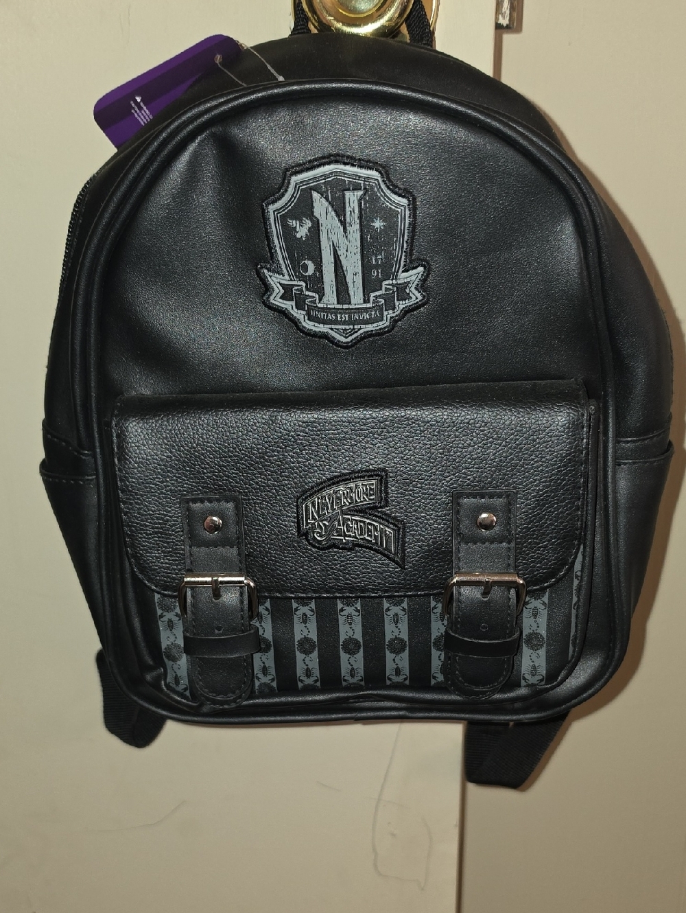 Addams Family Black Mini Backpack